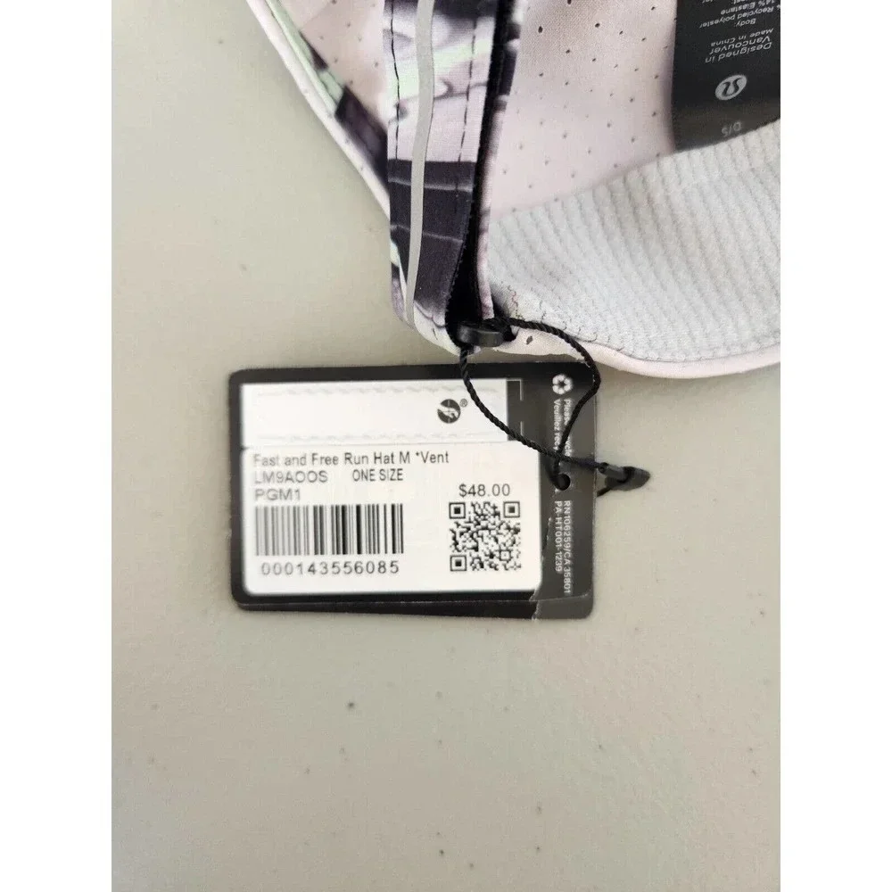 NWT Lululemon Fast Free Run Hat *Vent PGM1 Paint Glide Multi One Size $48